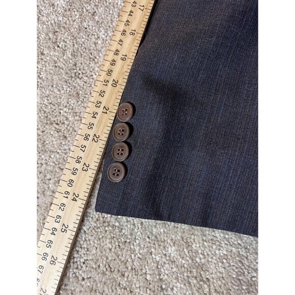 Daniel Hechter Jacket Blazer Sport Coat Blue Navy Mens Lined Striped - Picture 12 of 13